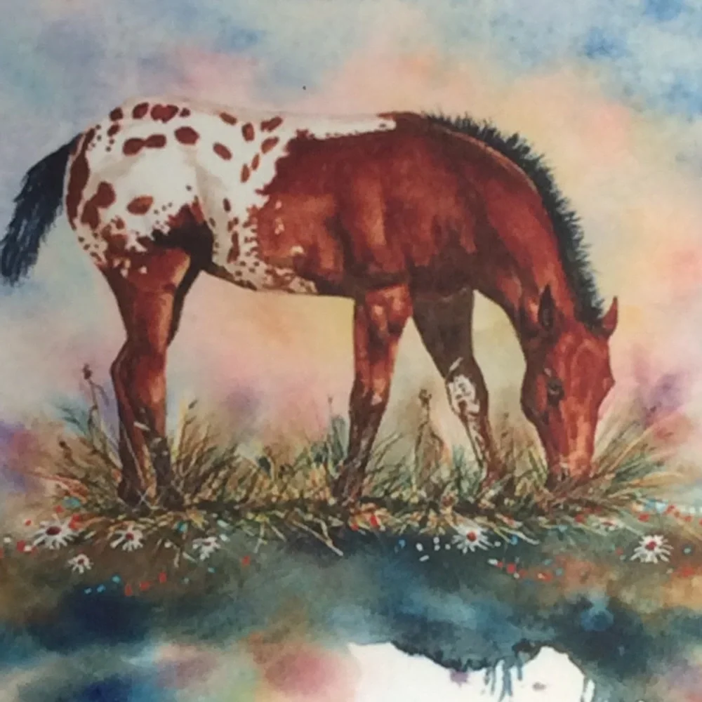 Ceramic Horse Art Tile